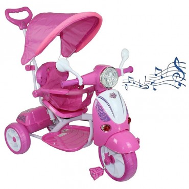 TRICICLO SCOOTER ROSA OLD